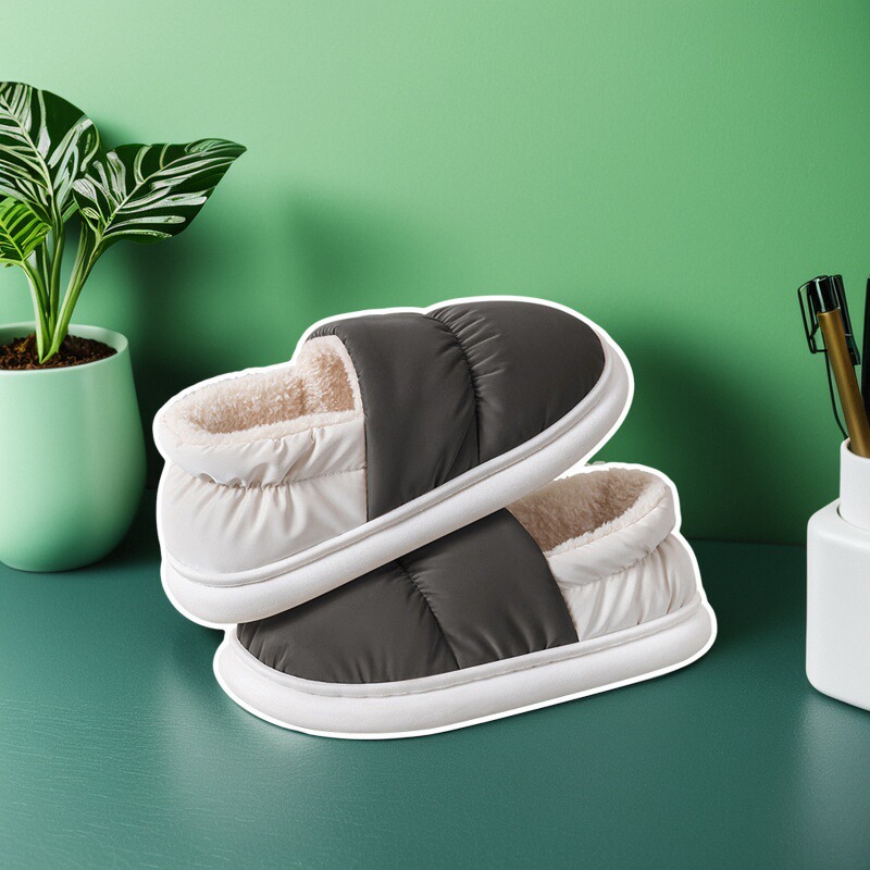 外穿棉拖鞋软底透气保暖包跟棉拖