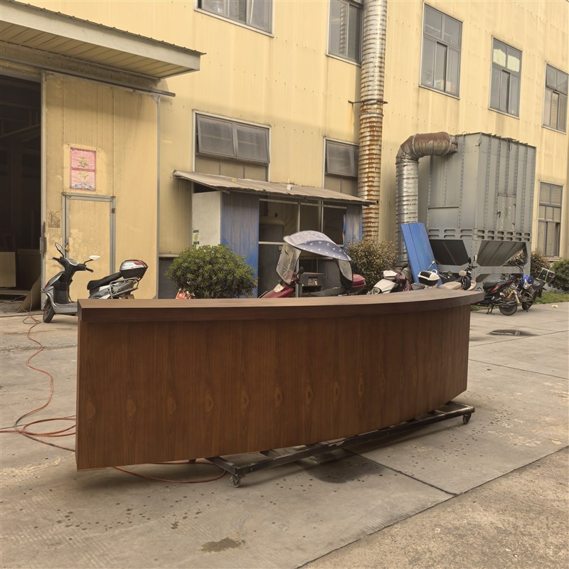 定制前台公司接待台美容院店铺迎宾台酒吧收银台欧式复古烤漆吧台