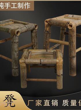 【折扣价】田园乡村竹编竹老式古风禾摄影凳凳小手工之宇茶室小板