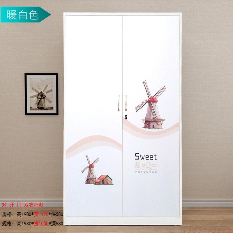 铁皮衣柜家用拆装二门被褥防潮收纳柜推拉门挂衣柜带锁阳台储物柜,住宅家具,独立衣柜,淘宝优惠券,粉丝福利购,淘宝优惠卷