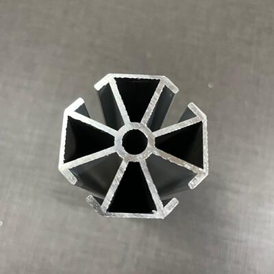 简易装展架铝型材四槽组八棱柱铝XM33合金展材柜制作料厂家 配套