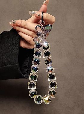 串珠手工手提挂绳无女款蝴蝶结挂