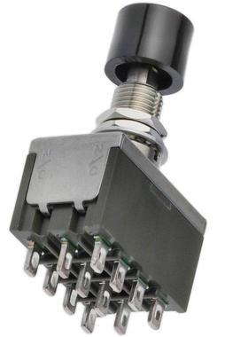 K非自复位按钮MB2185SS4W01自锁12引脚按键开关