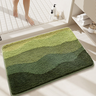浴室吸水防滑地垫卫生间门口专用地毯洗手间毛毯厕所加厚脚垫门垫