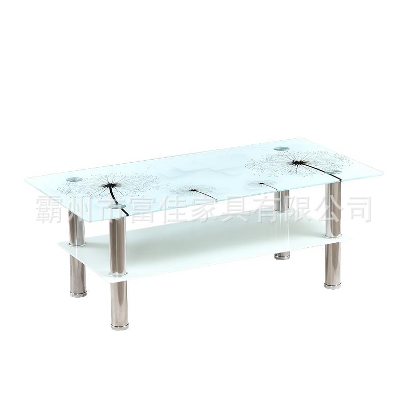 轻奢不锈钢茶几创意小户型家用客厅茶几桌钢化玻璃茶几沙发吃饭桌