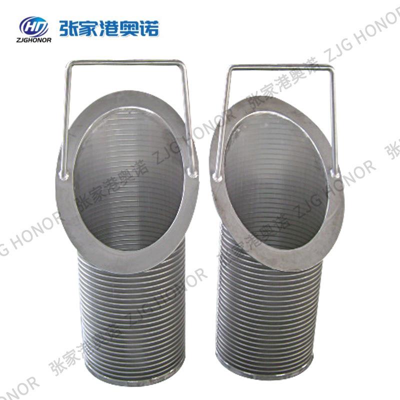 304不锈钢工业用除污滤篮斜式过滤器滤芯包边提篮式过滤网筒