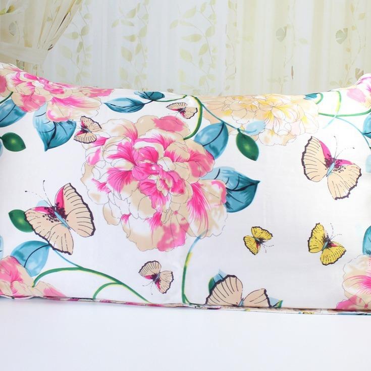 丝绸枕套印花真丝枕套单人双面真丝枕套桑蚕丝印花多花色定做