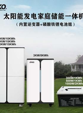SAKO太阳能发电系统家用磷酸铁锂储能光伏逆控一体机家庭储能