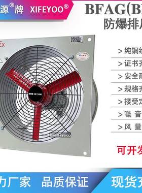 BFAG(BFS)-500防爆排风扇前方后圆换气扇功率0.25KW风量4900m³/h