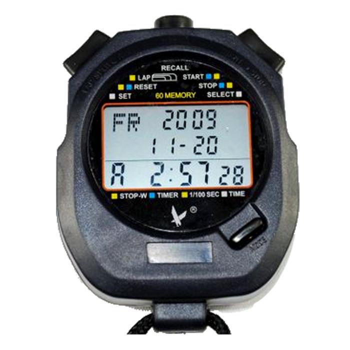 天福秒表PC3860三排60道记忆秒表田径跑步计时秒表配挂绳