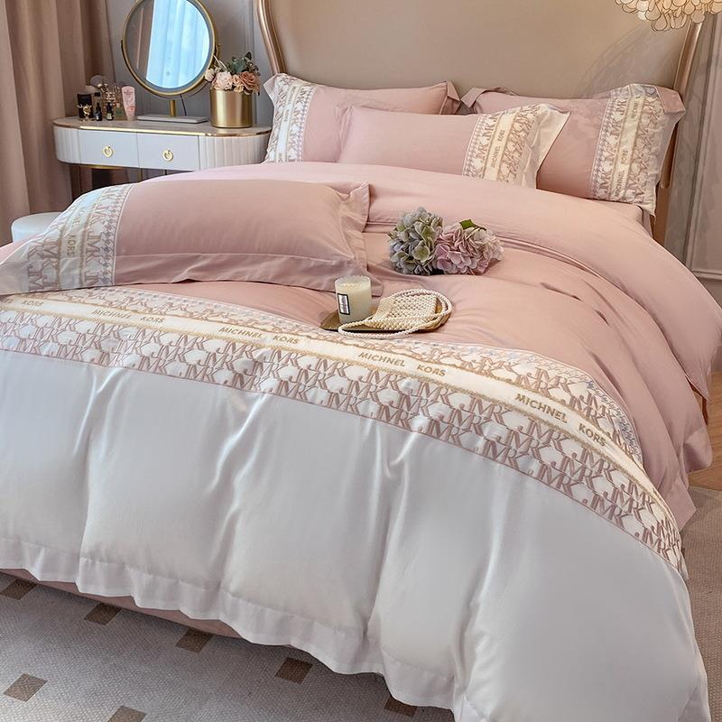 床单长绒棉支类四件套床笠贡缎纯棉刺绣A床上被套全棉双股100