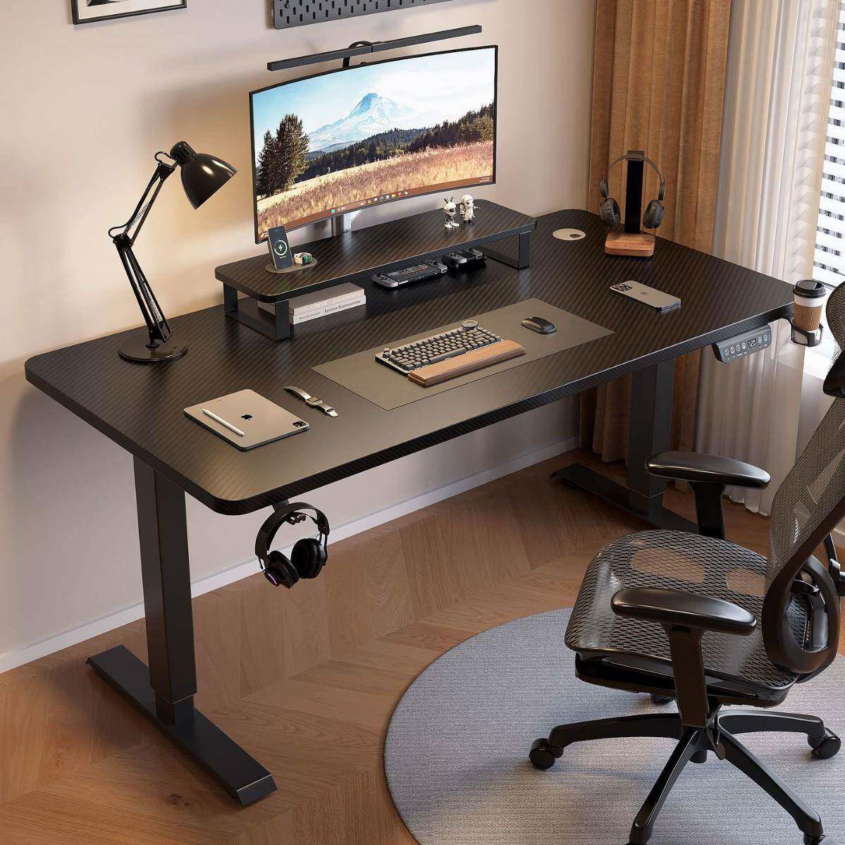 电动升降桌智能电脑桌家用书房书桌电竞桌办公桌可升降工作台