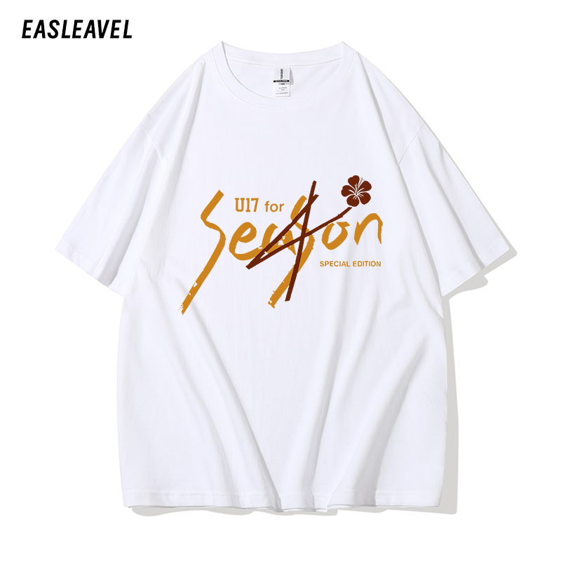 2025鹿晗season4巡演同款周边短袖纯棉T恤夏款粉丝应援服男女同款