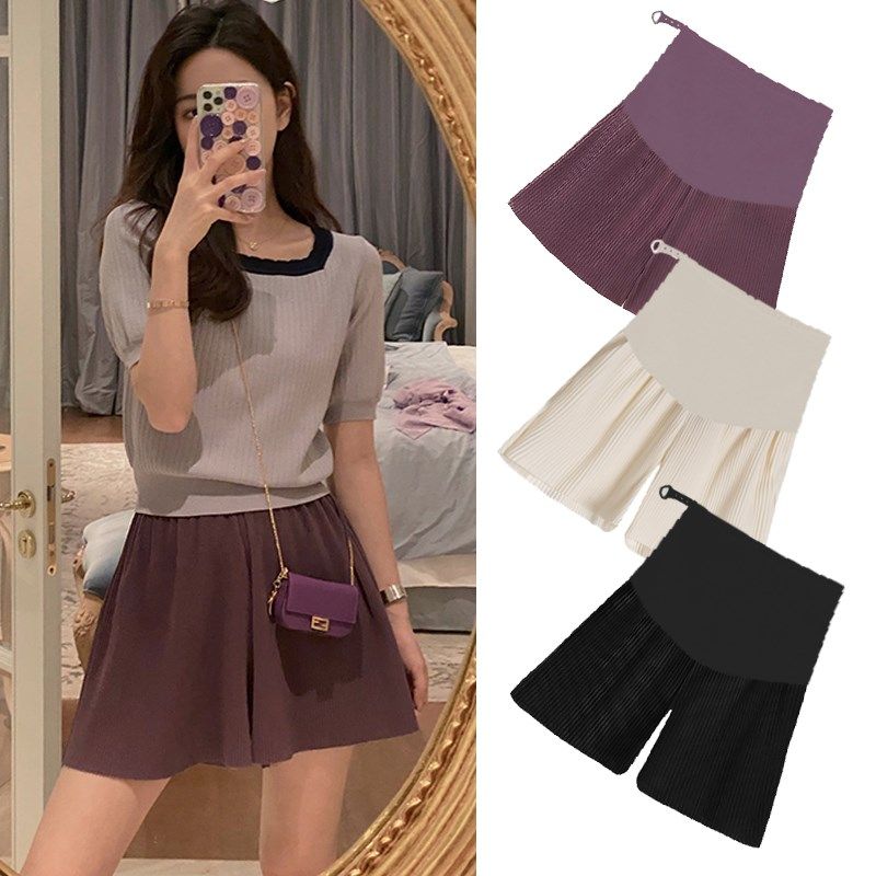 孕妇裤子女夏季薄款外穿五分孕妇短裤打底裤安全裤防走光夏装阔腿,孕妇装/孕产妇用品/营养,孕妇休闲裤,淘宝优惠券,粉丝福利购,淘宝优惠卷