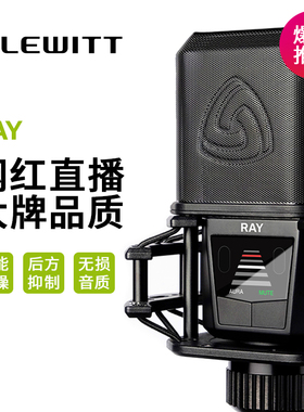 LEWITT/莱维特 RAY电容麦克风声卡唱歌专用设备直播专业收音话筒
