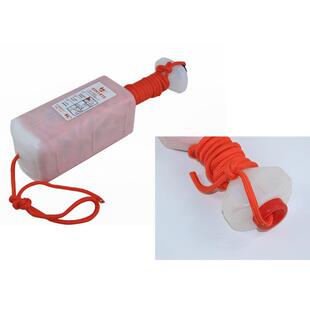 救生浮索水上救生绳带塑料壳8mm45m便携式救生圈浮索