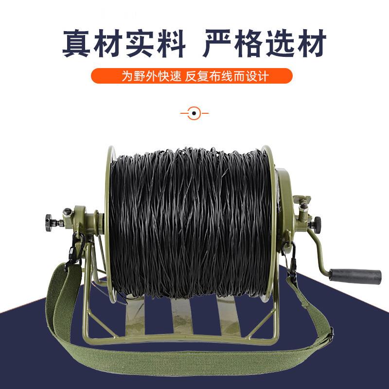 被复线绕络车缠线车绕线车手动500m绕线车手摇放线架背负式放线器