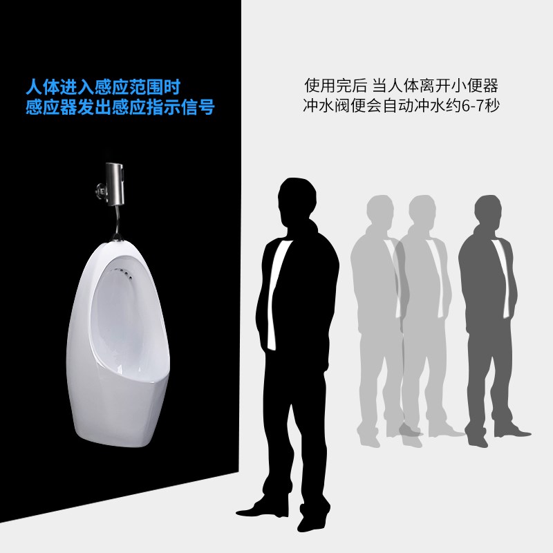 挂墙式家用手按小便斗男士壁挂式感应小便池包邮卫生间厕所小便器