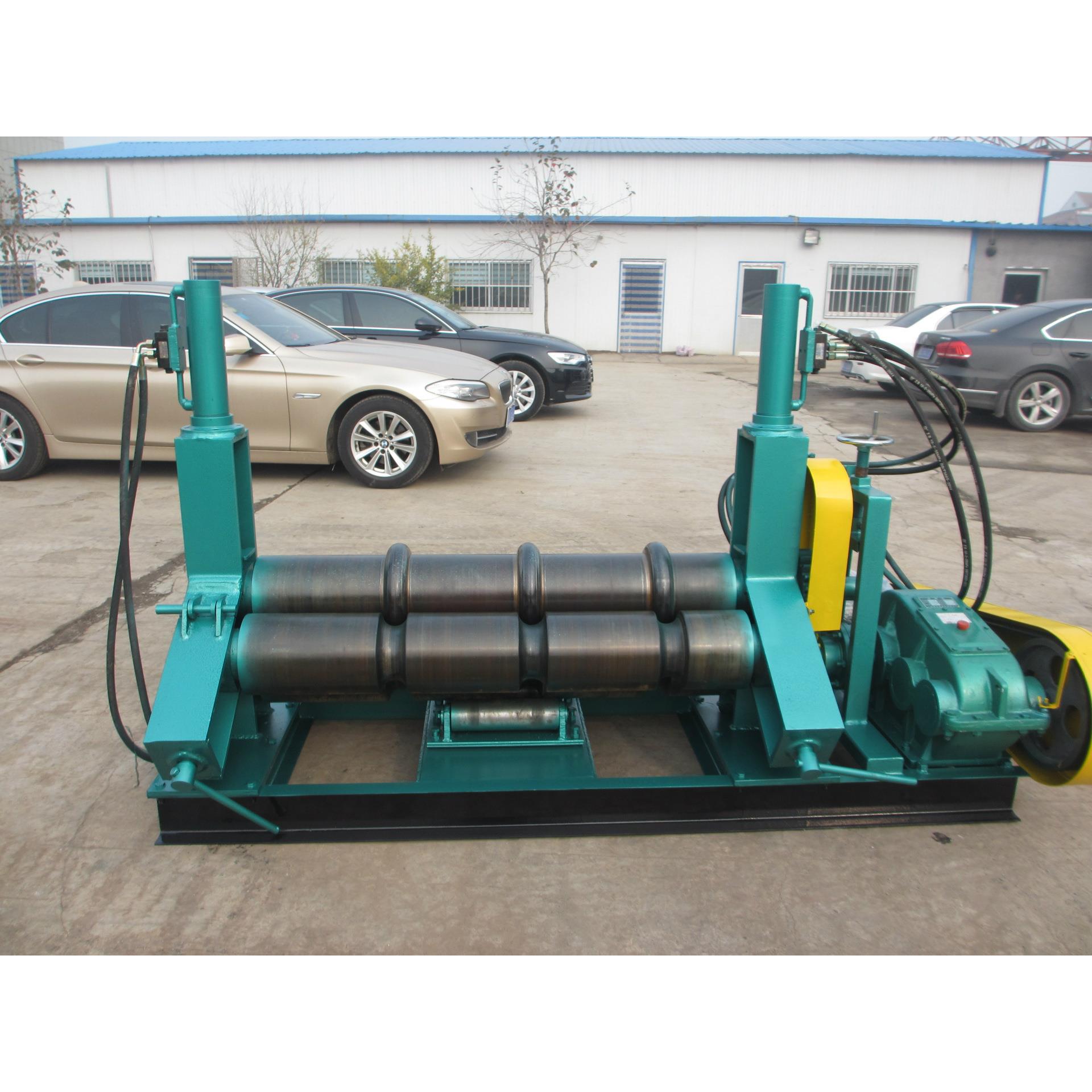 高效供应薄板压槽机铁桶压筋机加强筋非对称三辊卷板机数控