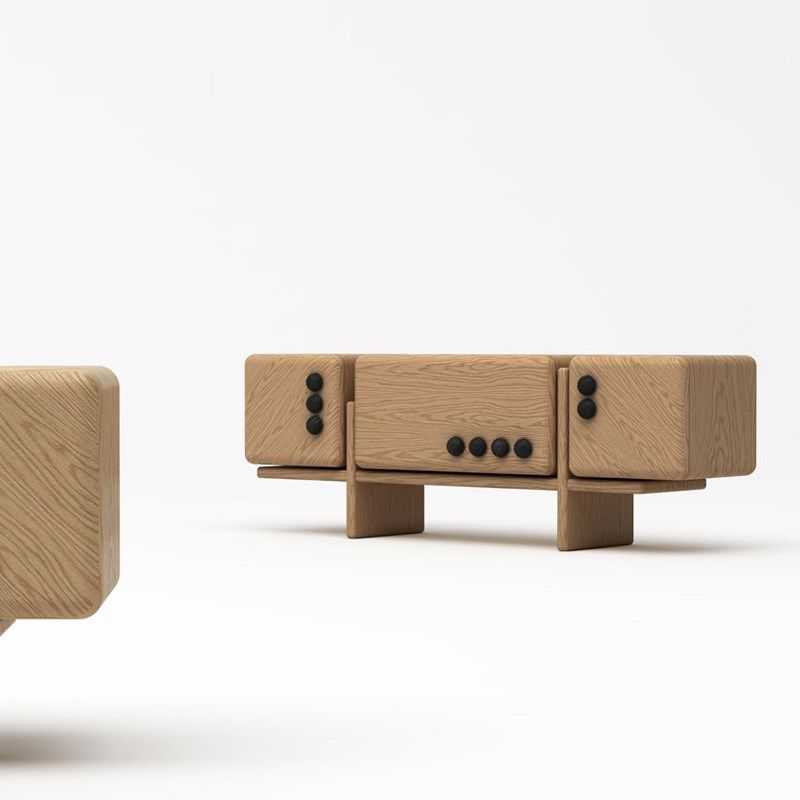 北欧创意现代简约设计实木骰子餐边柜家具家用储物电视柜新款定制,住宅家具,电视柜,淘宝优惠券,粉丝福利购,淘宝优惠卷