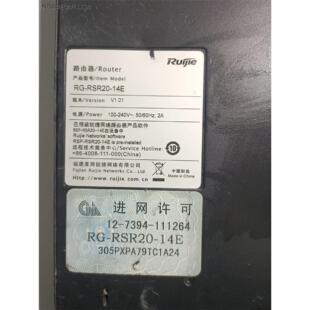 版 一台二手锐捷RG RSR20 14E路由器 议价 本V1.01