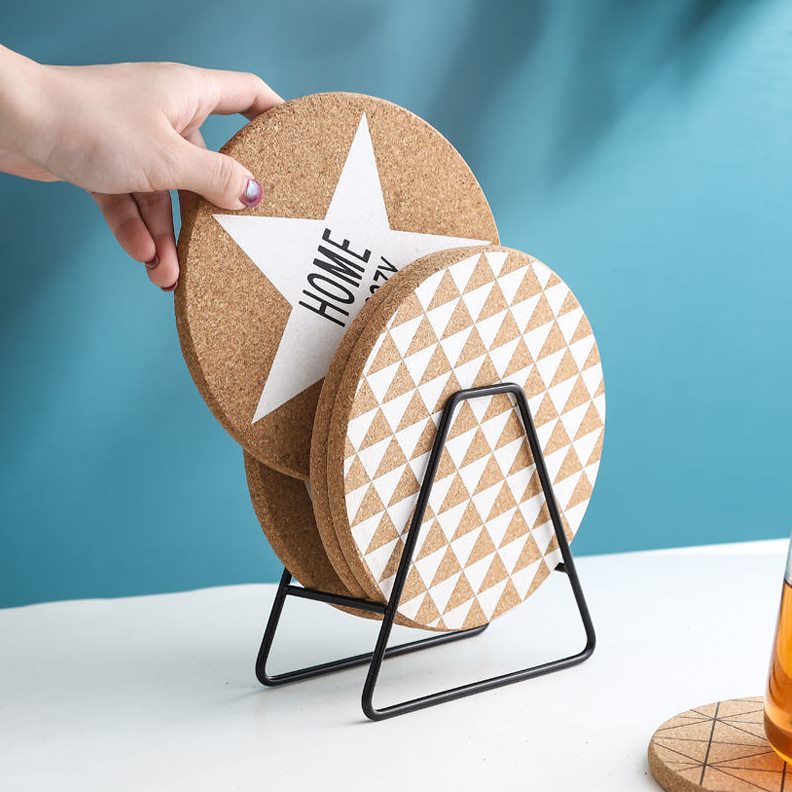 锅垫桌垫隔热垫圆形垫套装餐垫餐盘碗软木垫独立垫站家用杯垫防烫