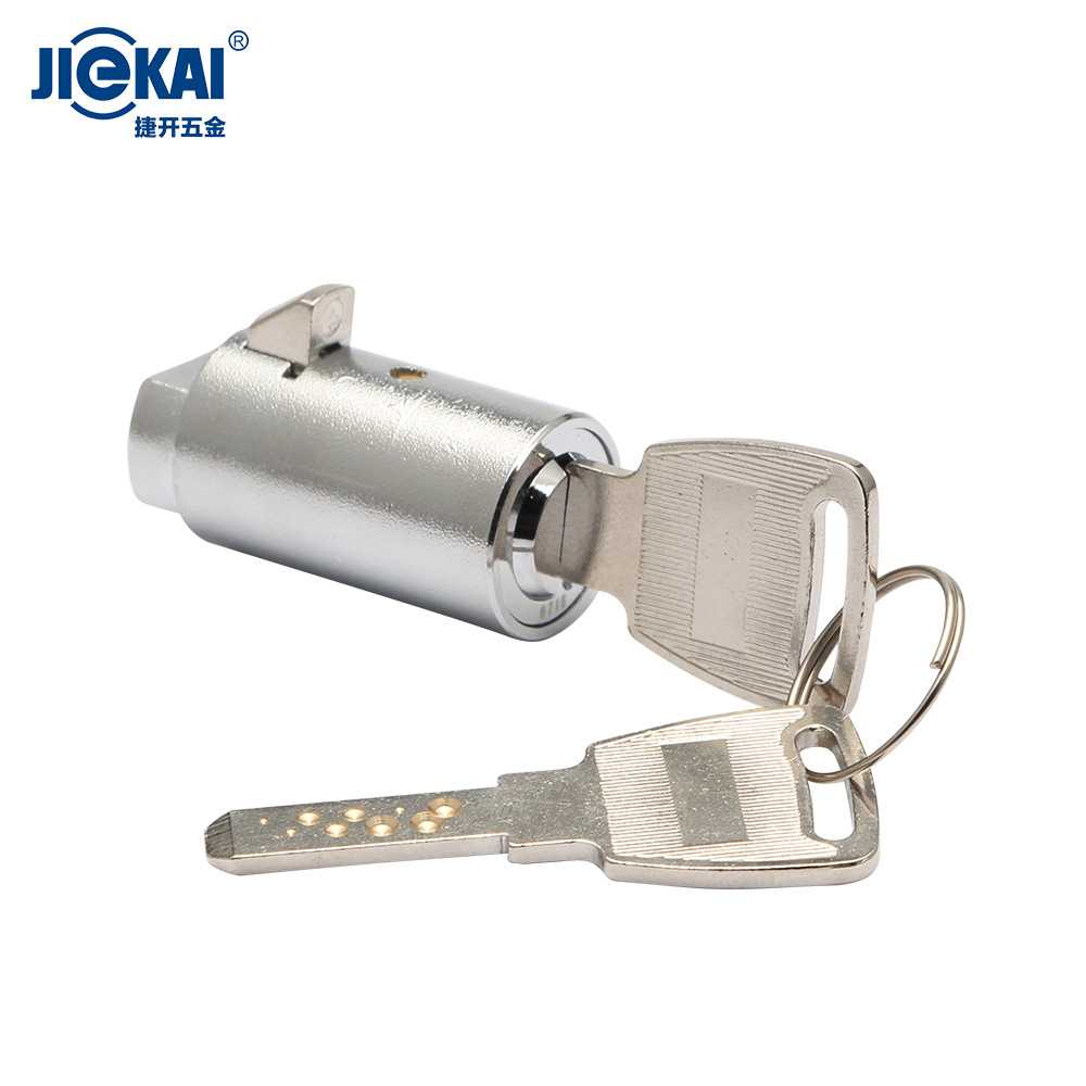 按压锁芯 cam lock for cabinet 售货机储物柜金融设备梅花锁