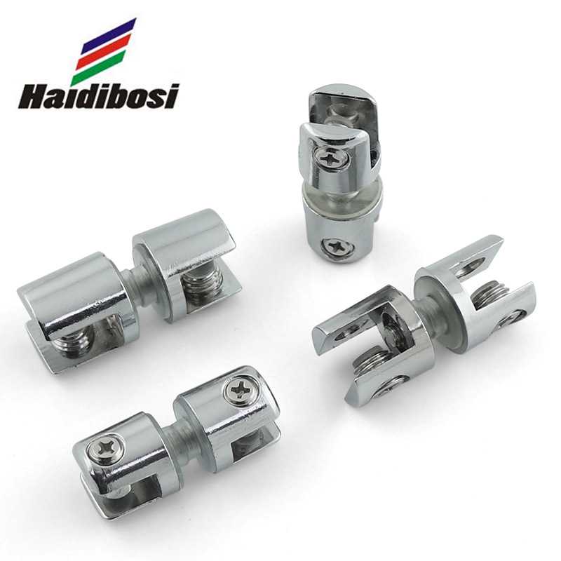 现货 圆柱双头玻璃夹 浴室锌合金固定玻璃夹层板托支架直销