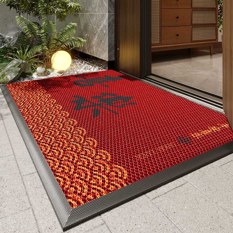 入户门地垫别墅大门口进门脚垫pvc免洗地毯耐脏防滑脚垫门垫