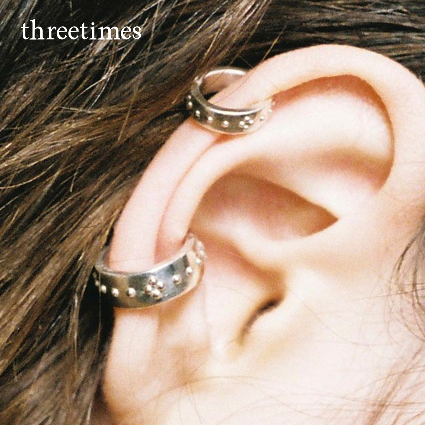 threetimes耳饰小众设计感耳环小号2025新款精致复古高级感时尚潮