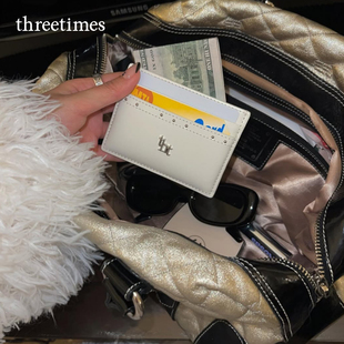 threetimes2025新款卡包女日常百搭精致小众复古韩版时尚钱包休闲