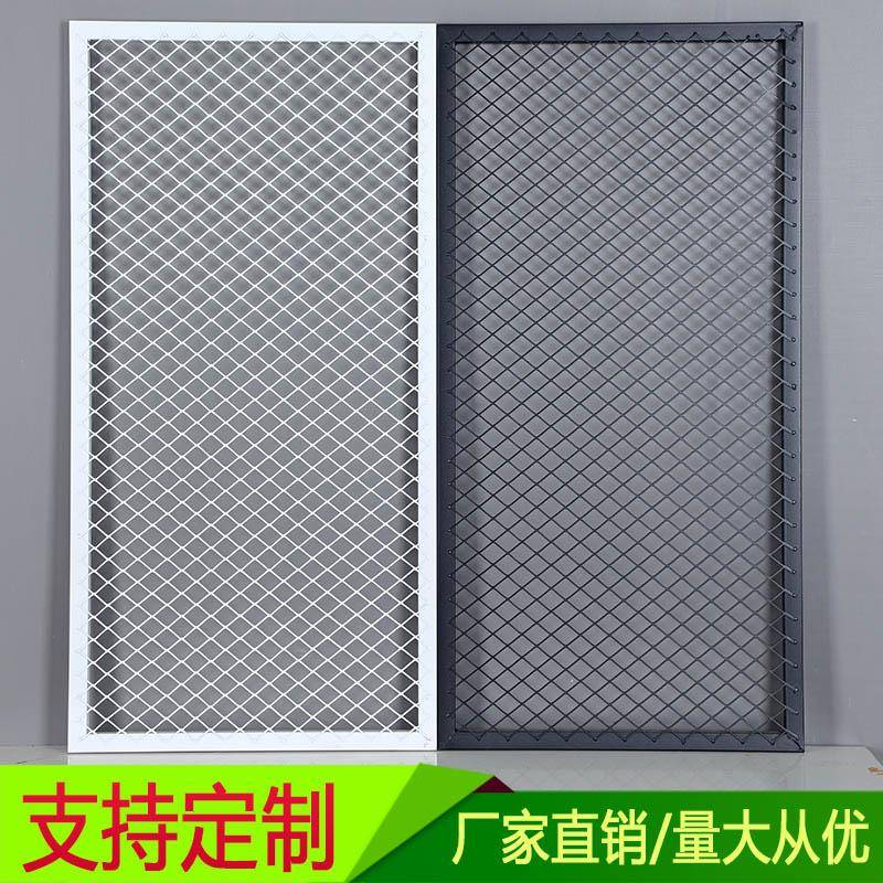 定制铁艺网格网片网架装修装饰吊顶铁网隔断广告网屏风网红墙围栏