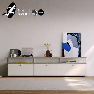 Tide leader中古组合电视柜客厅2025新款不锈钢现代简约电视机柜