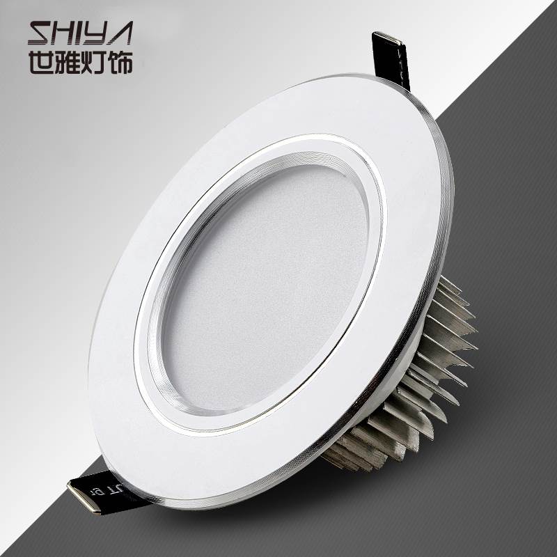 LED筒灯3w孔灯超薄桶灯悬吊式天花板天花板灯过道嵌入式洞灯客厅5