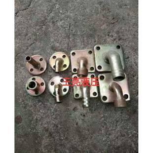 液压齿轮泵法兰接头油泵进出油口接头法兰盘