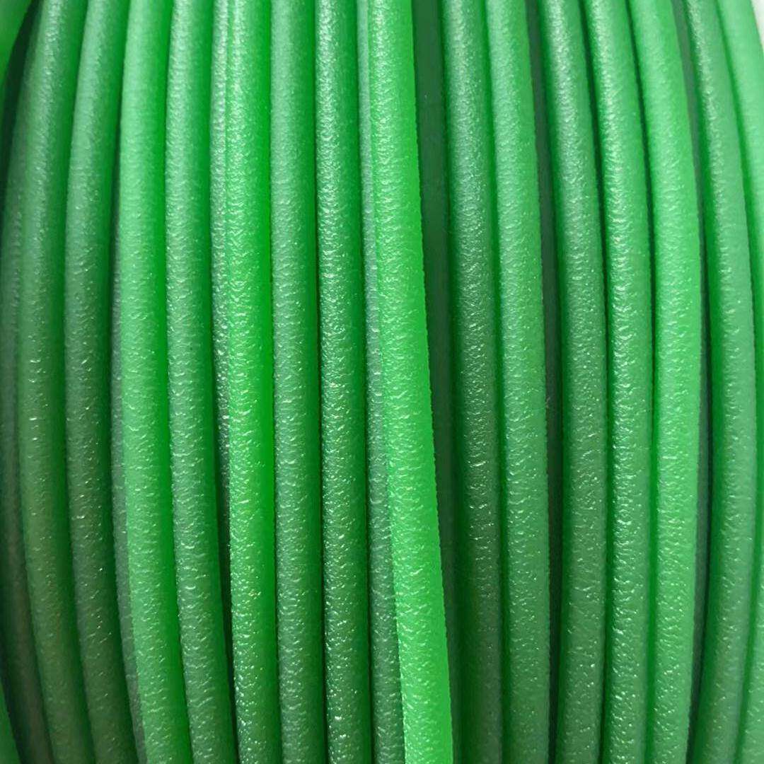 聚氨酯PU圆带红绿色可粘接圆形皮带O型传动带/可接驳粗面 面环形