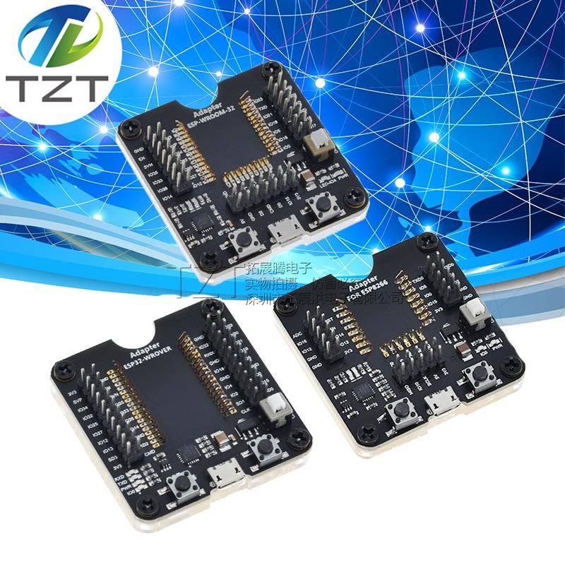 ESP32WROVER/ESP8266/ESP-WROOM-32开发板，小批量烧录夹具测试板