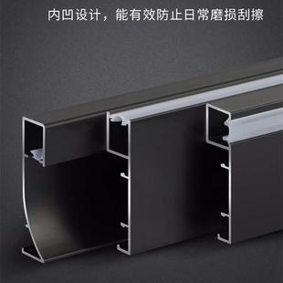 发光铝合金踢脚线led灯带条明装 贴脚地脚线 不锈钢地角线灯带暗装