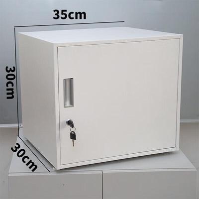 钢制单门柜带锁收纳柜家用小型收纳防盗柜办公资料铁皮存放柜