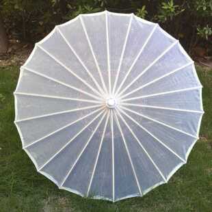 小城雨巷舞蹈伞古风伞汉服装饰伞古典舞专用伞跳舞伞白色透明丝伞