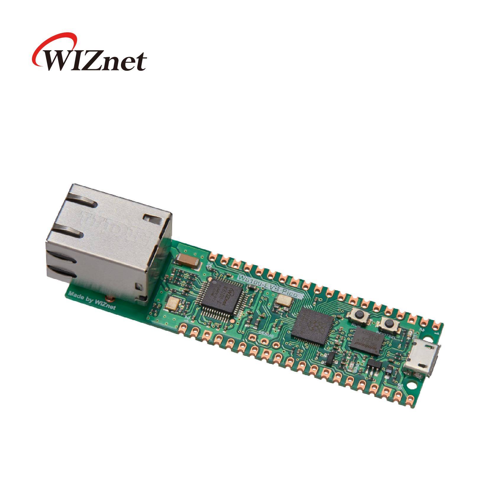 W6100-EVB-Pico 以太网开发板 RP2040 支持IPv6 例程丰富官方质保