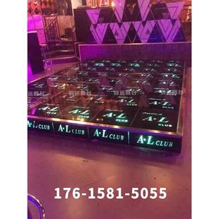 需定制地颤蹦迪舞台酒吧ktv钢化玻璃发光舞池迪厅歌厅舞厅迪吧跳