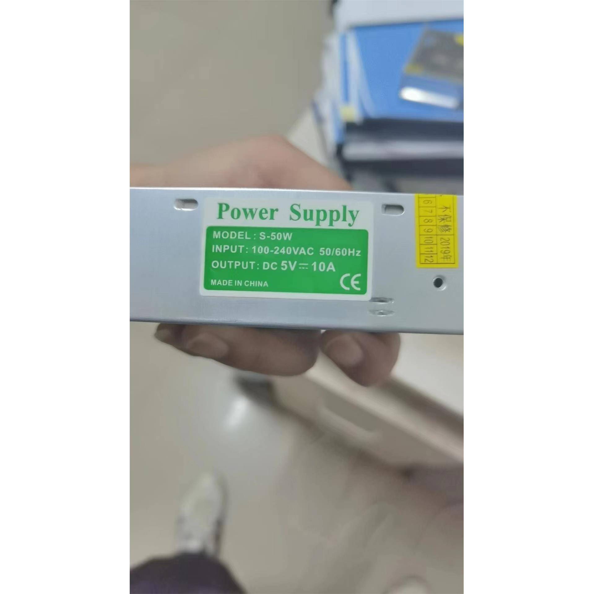 S-50W 5V10A车牌识别LED显示屏模组语音控制板卡5V12A停车场电源