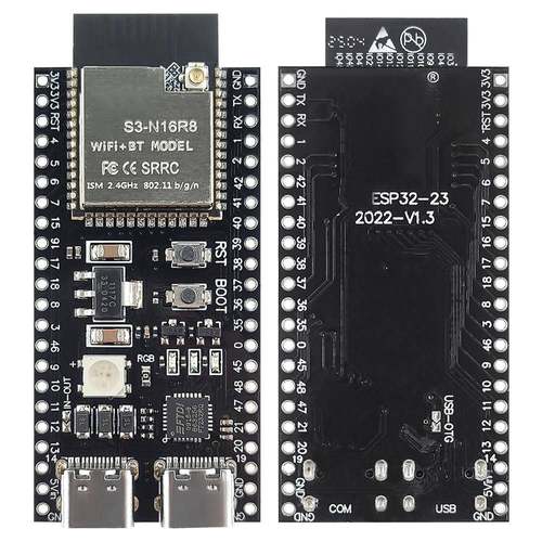 ESP32 S3开发板N16R8 MCU 44Pin Type-C 8M PSRAM适用于人工智能