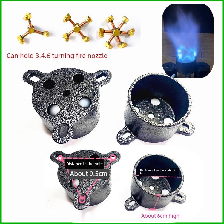 液化气中压燃气灶猛火炉配件旋火喷头铜管高压猛火灶铜喷嘴分火器