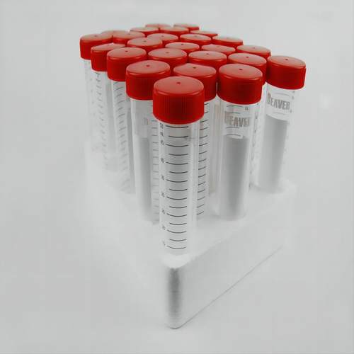 43302海狸beaver锥形离心管15mL带架灭菌袋装50/包10包/箱