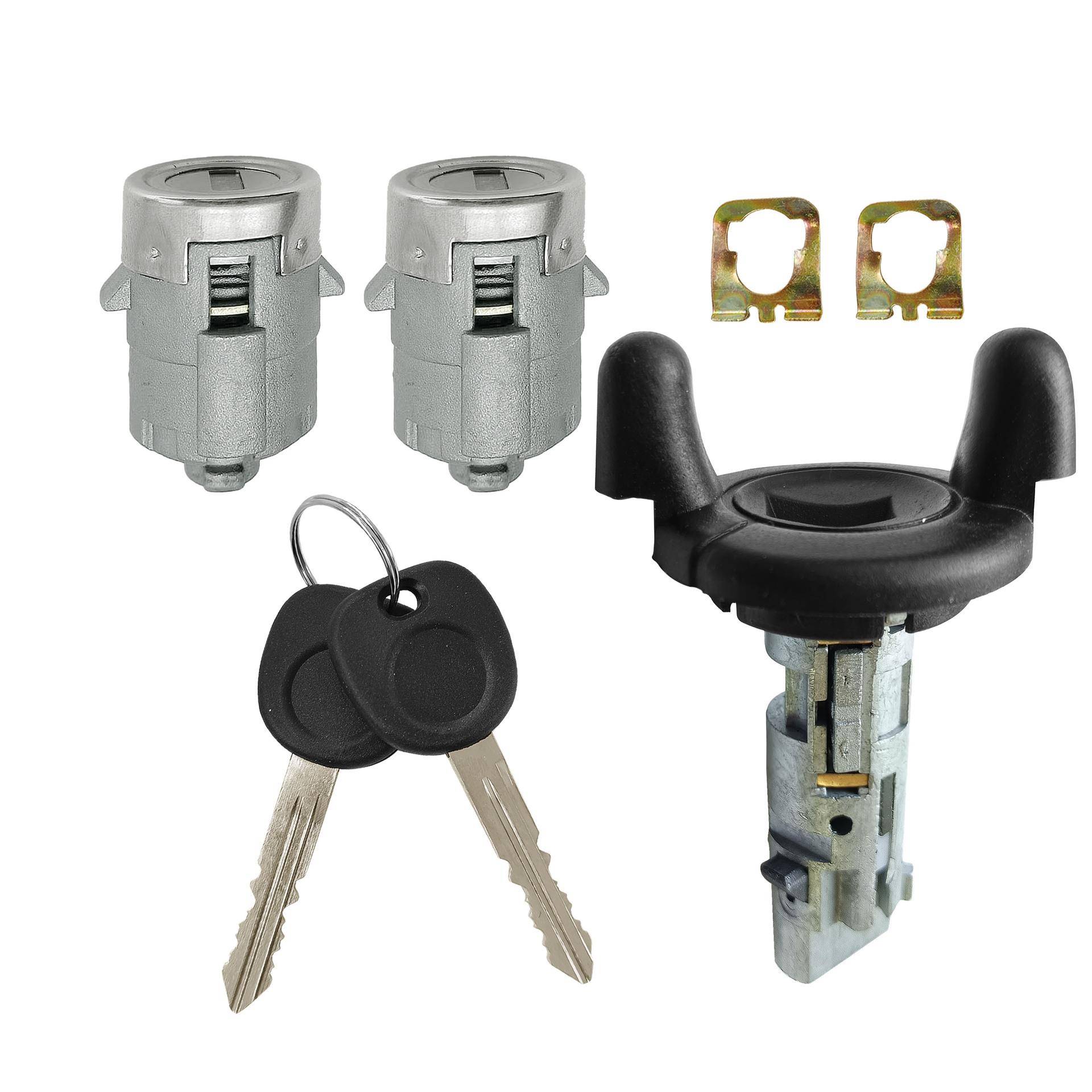 适用于凯迪拉克雪佛兰别克全车锁长塑料点火锁芯左右门锁2把钥匙