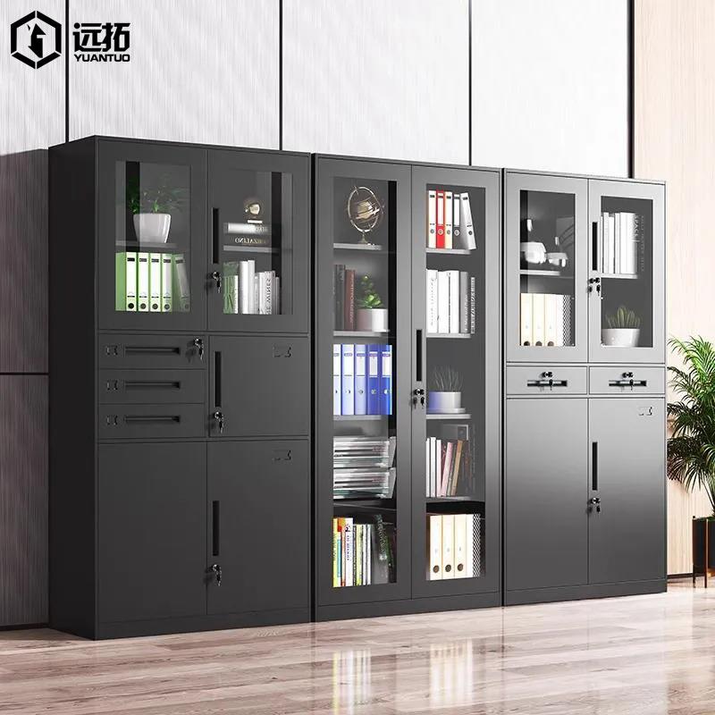 钢制办公室文件柜档案资料凭证柜储物柜带锁抽屉矮柜书柜铁皮柜子