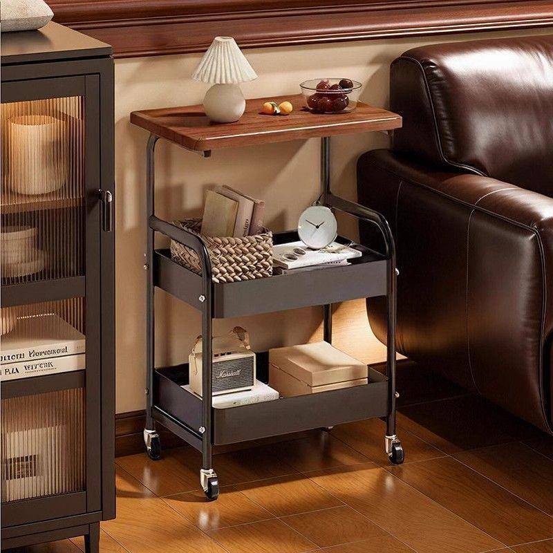 【折扣价】床架可升降可移动简易置物架可移动置物床架简约床头柜