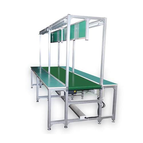 供应标准皮带流水拉飞机式传送带装配线车间防静电工作台输送线